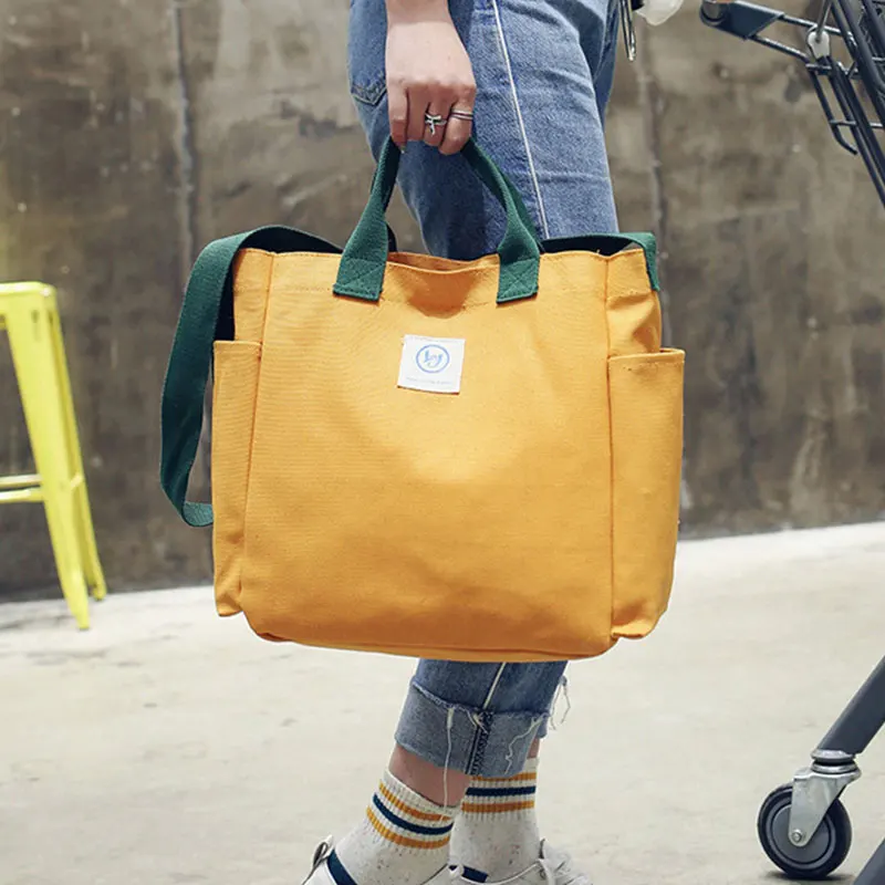 

Monsisy 2019 New Canvas Bags For Woman Handbags Tote Ladies Shopping Bags Big Capacity Student Book Travel Crossbody Bags Bolsa