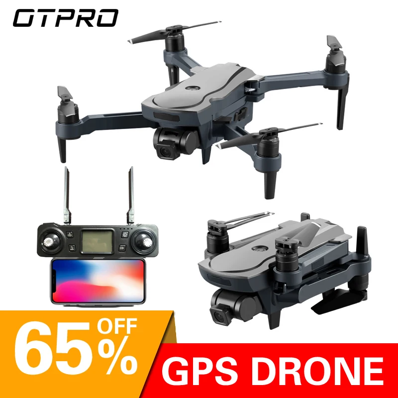  OTPRO Dron 4K GPS drone WiFi fpv Quadcopter brushless motor servo camera intelligent return drone w