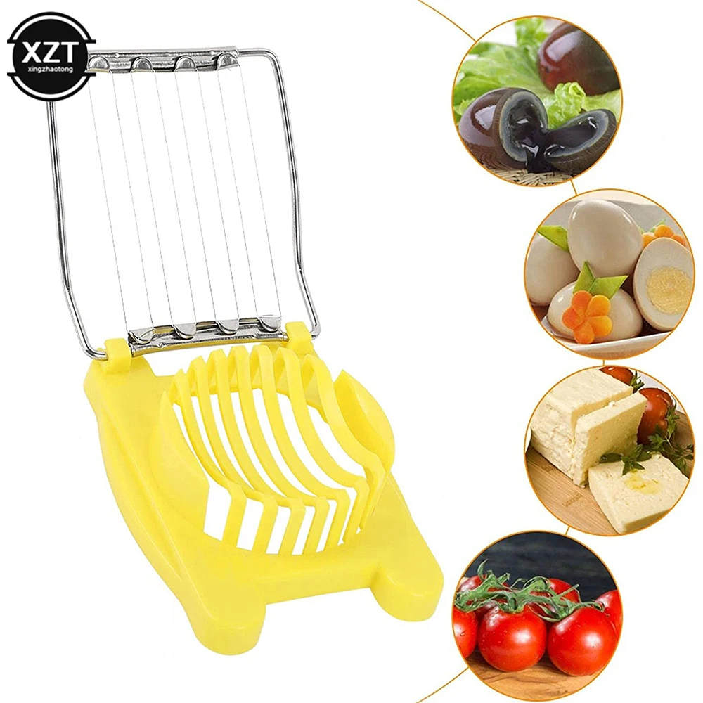 Description Picture 2 of item304 Stainless Steel Boiled Egg Tool Slicer Kitchen Cutter Mushroom Tomato Chopper Household Egg Cutter Kitchen Gadgets