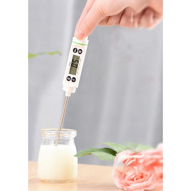 Еда Ручка Термометр Зонд электронный цифровой дисплей жидкости запеченные выпечки масла термометр детское молоко детектор
