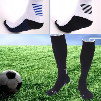 

Practical Football Socks Sport Socks 3 Color Soccer Match Perspiration Sportwear Exercise Long Tube Socks Durable Comfortable