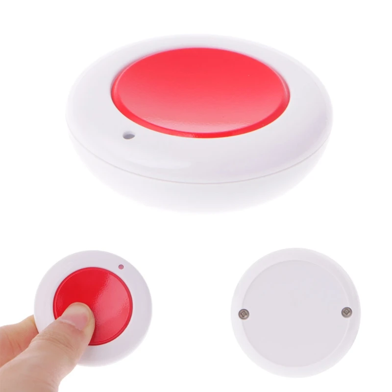 

100% Brand New and High Quality DC 9V 12V 24V 10A 1-Button 433MHz RF Wireless Remote Control Round Transmitter