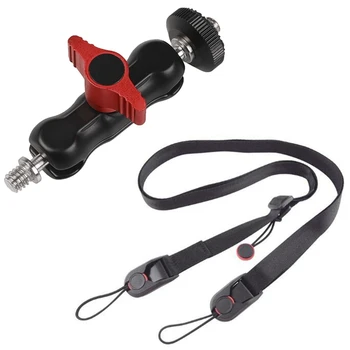 

Shoulder Strap Camera Multi-Functional Strap with Multi-Function Ball Head Clamp Ball Mount Clamp ic Arm