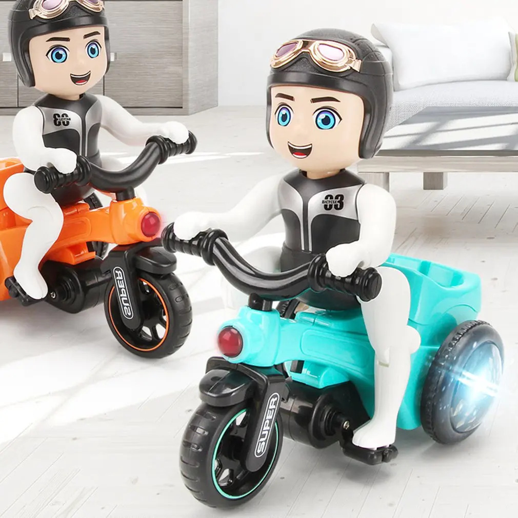

Electric Universal Tricycle 360 Degree Rotating Motorcycle Light Music Boy Girl Toy Racing Engineering Car Children's Toys