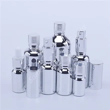 Горячая Распродажа пустые флаконы для духов, флаконы для жидкого парфюма, контейнеры для макияжа, многоразовая посылка, серебряные флаконы для эфирного масла, 5-100 мл