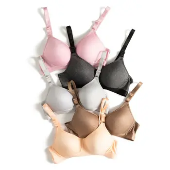 

Women Bra sexy push up bra front button candy color 3/4 cup femme underwear Sleep Bra Sports Bra