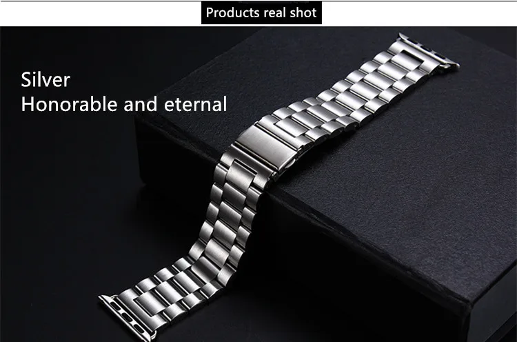 Stainless Steel Strap For Apple watch band 40mm 44mm 5 4 3 watch strap 38mm 42mm Bracelet Sport Metal WatchBand for iWatch 3 2 1