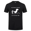 The Internet Is Broken Web Page Computer Dinosaur T-shirt Funny Birthday Gift For Men Boyfriend Husband Programmer Geek T Shirts ► Photo 2/6