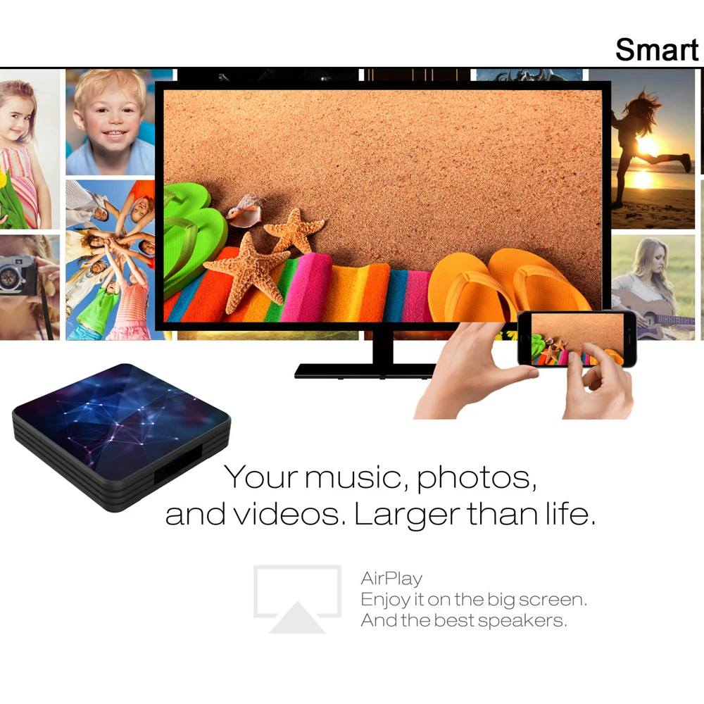 Android 9,0 Z3 Smart tv BOX 2 Гб 16 Гб Allwinner H6 2,4G& 5G Wifi 3D UHD 6K Youtube Netflix телеприставка 4 Гб 64 ГБ 32 ГБ медиаплеер