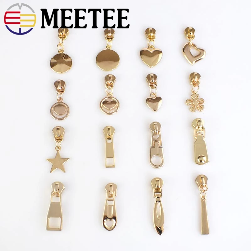 10 шт. Meetee 5 # металлические ползунки для молнии съемник головки сделай сам набор