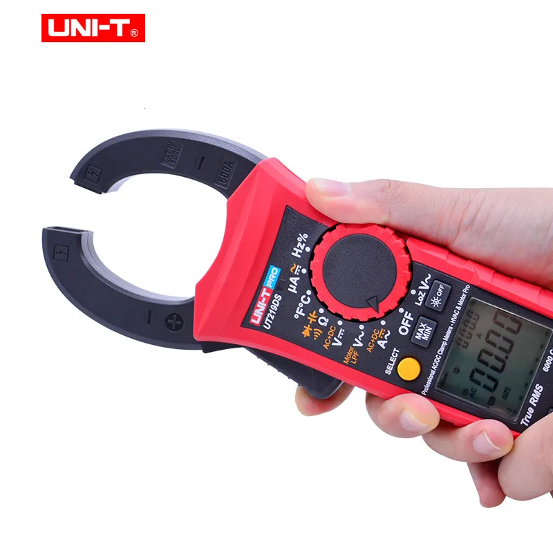 UNI-T UT219E UT219M UT219DS цифровой клещи 600A true RMS для профессиональных электриков, ОВК/р и техники по обслуживанию моторов