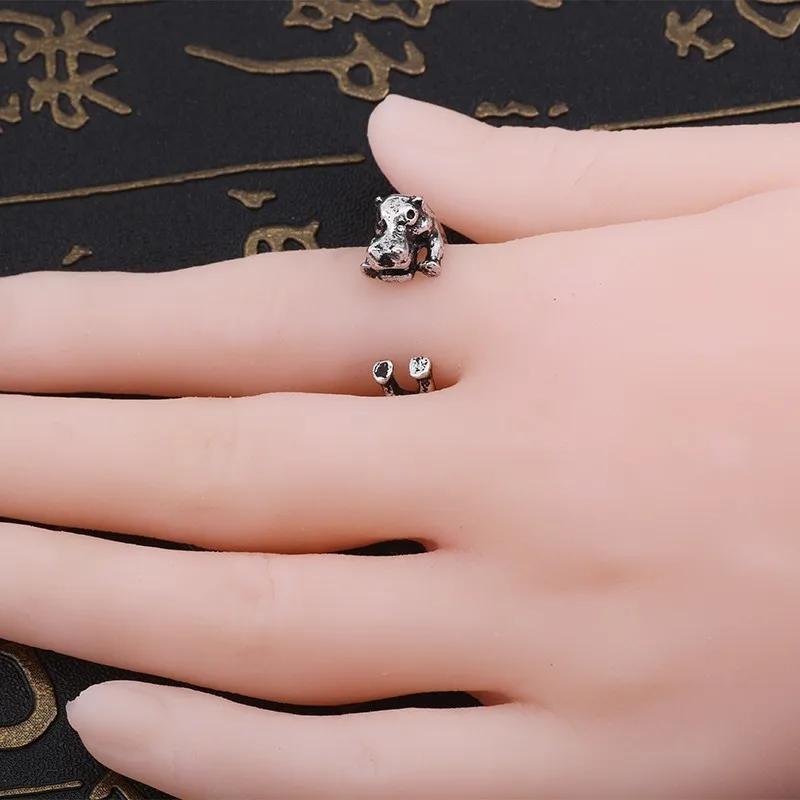Punk-Vintage-Animal-Anillos-para-las-mujeres-Retro-g-tico-hipop-tamo-anillo-de-plata-ajustable