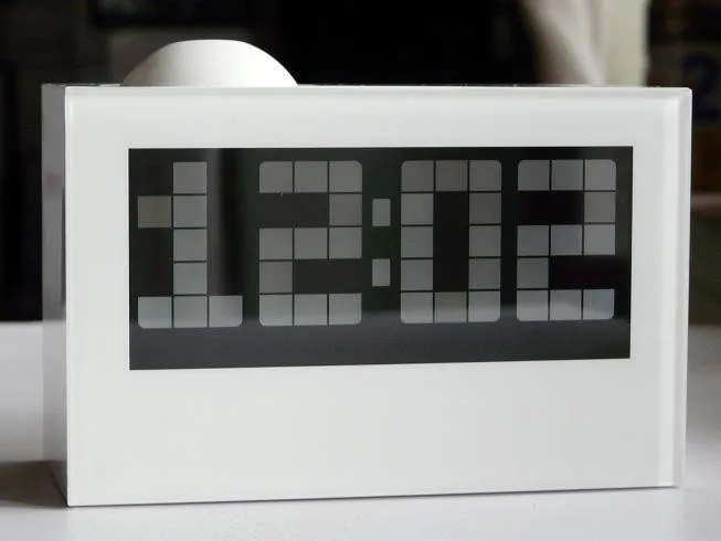 Большой дисплей будильник с проецированием простота цифровые настольные часы вечный календарь Повтор электронные настольные часы