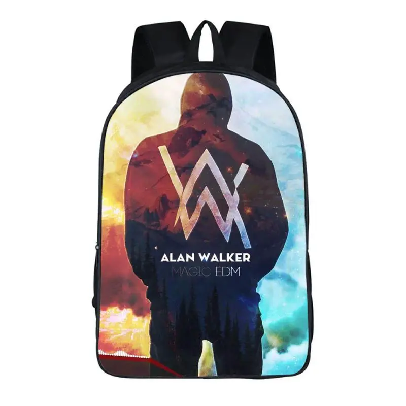 Alan Walker DJ школьные сумки для женщин и мужчин повседневный рюкзак для ноутбука рюкзак для подростков девочек и мальчиков повседневный рюкзак дорожные сумки