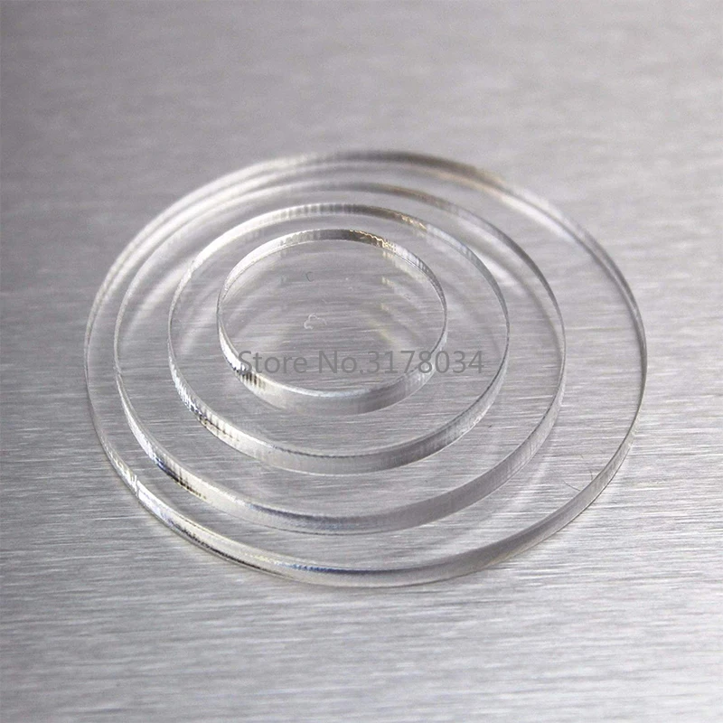 3 мм прозрачные экструдированные круглый акрил диски оргстекло лист для фоторамки круглый торт диски держатели DIY ремесло Выпекать товары инструмент
