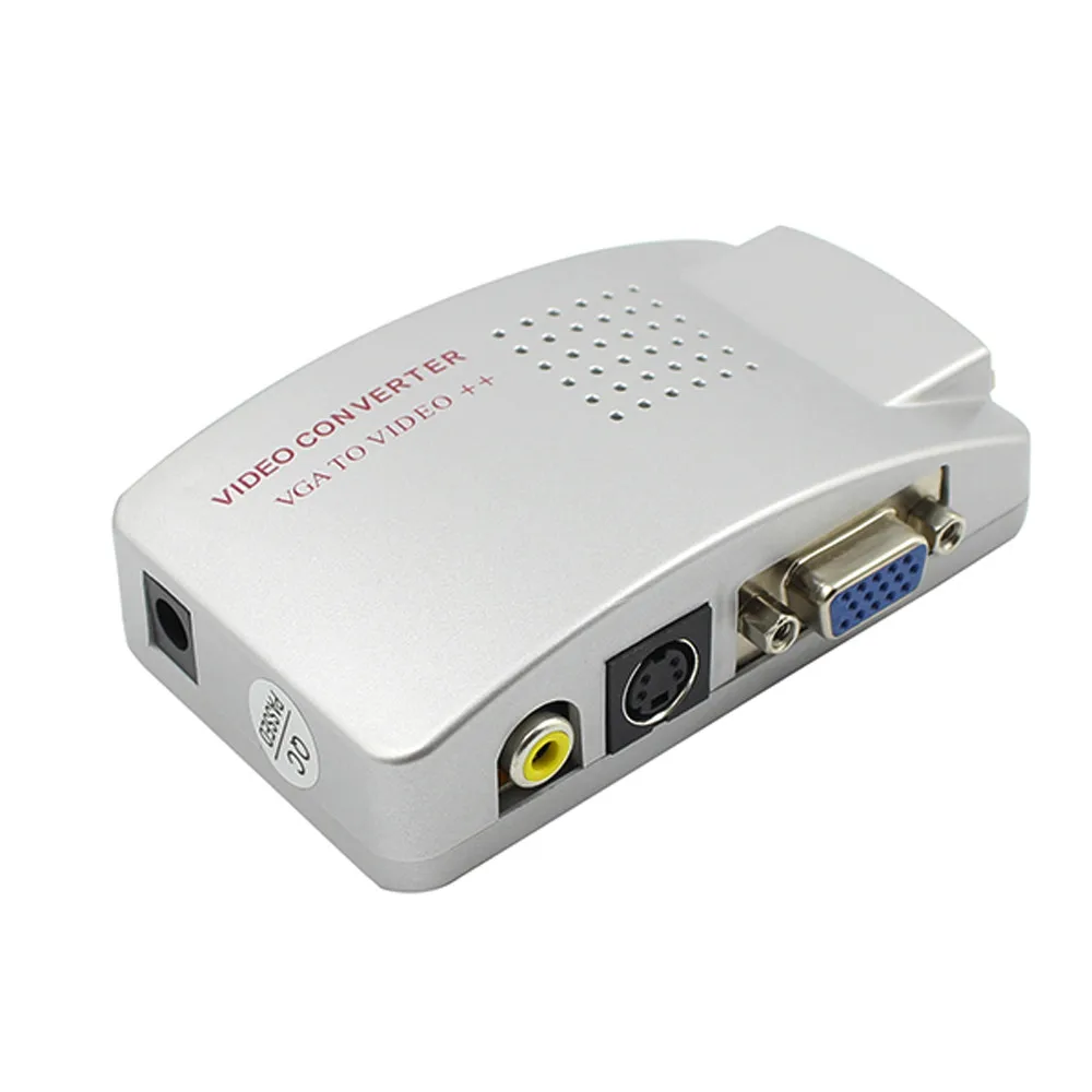 VGA к ТВ RCA композитный преобразователь USB адаптер питания S-video Box Кабель для ПК ноутбука Windows tv Box Vga к Rca Кабель Умный Дом