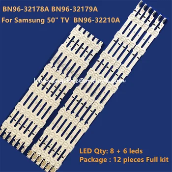 

12pcs/Kit LED strips for SAMSUNG TV UN50HU6950 UE50HU6905U CY-GH050HGNV9H BN96 32178A 32179A 2014SVS UHD 50 LM41 00088Y