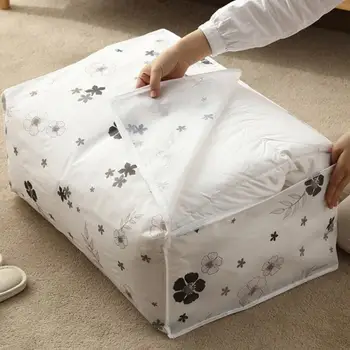 

High Capacity Quilt Clothes Storage Bag Home Finishing Dust Bag Anti-bacterial Quilt Clothes Blanket Wardrobe Closet Storage Bag