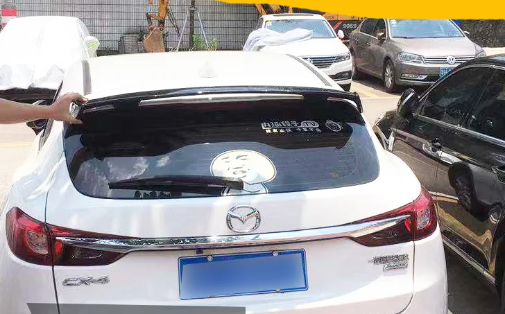 Для Mazda CX-4 спойлер mazda 3 axela хэтчбек CX-5 задний Багажник крыло автомобиля хвост крыло ABS пластик краска ing цвет
