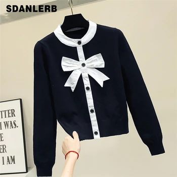 

Autumn Black Cardigan Coat Women New Short Lazy Wind Knitted Cardigan Jacket Jumper Female Lady Small Fragrance Coats 2019