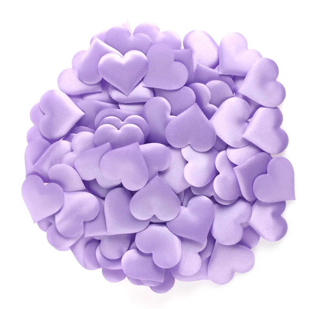 100 шт./пакет с красивыми романтическими стеганая ткань бросали лепестки роз «любящее сердце» 3D милый цветочный принт стол декорация рукоделие хобби - Цвет: Purple