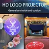 Led Logo Projection Custom Advertising Notice Restaurant Welcome Image Sign Caution  Rotary Led Light Gobo Projector For Outdoor ► Photo 3/6