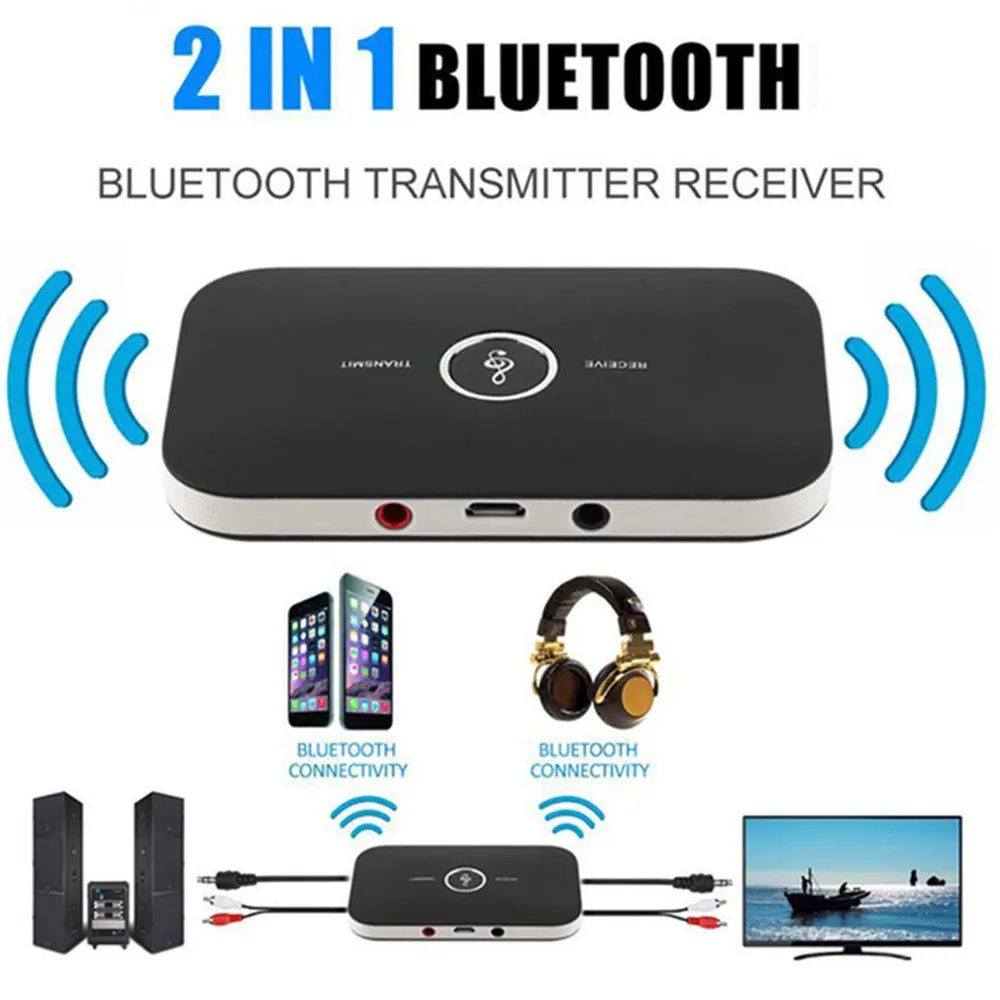 Беспроводной Bluetooth-передатчик 2 в 1 приемник Стерео шумоподавление для ТВ ПК