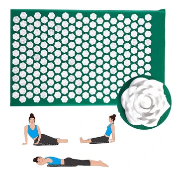 

Yoga Skipy Mat Lotus Acupressure Mat Fitness Cushion Massager Relieves Stress Back Neck Pain Relaxation Tension Release 67*42CM