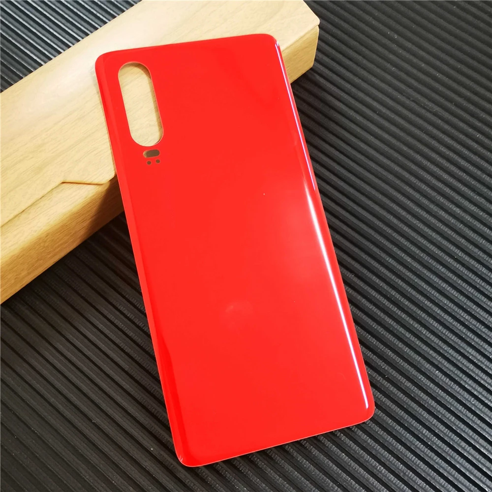 Для huawei p30 Задняя крышка батареи чехол 3D стекло задняя дверь корпус крышка чехол, для huawei p30 pro крышка батареи - Цвет: P30pro Red