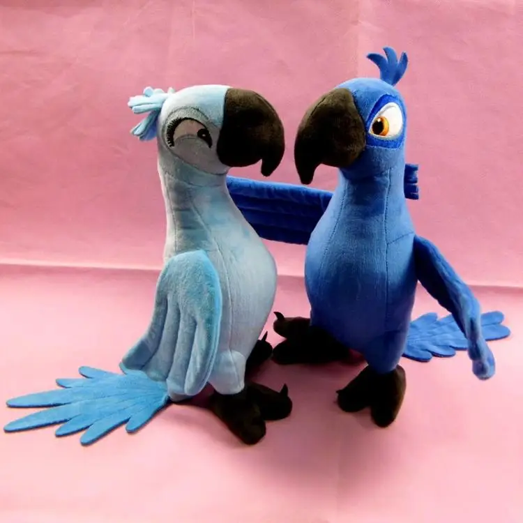 2 шт./партия, 30 см, новые Мультяшные плюшевые игрушки из фильма «Рио 2», синий попугай, Blu& драгоценный камень, куклы-птицы, рождественские подарки, Детская плюшевая игрушка