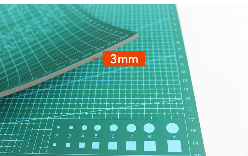 A3 разделочная доска ПВХ коврик лоскутный коврик режущий коврик инструмент для лоскутного шитья ручной Diy инструмент двусторонний самовосhealing вающийся гравировальный вариант