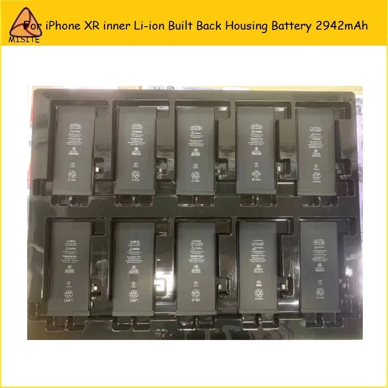 

10PCS High Quality Tested OEM Full Capacity XR Li-ion Battery For iPhone XR 2942mAh Rear Back Housing Door inner Battery