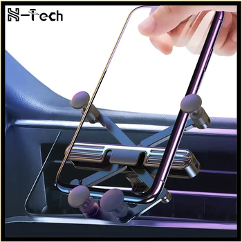 

Gravity Car Holder For Phone in Car Air Vent Clip Mount No Magnetic Mobile Phone Holder GPS Stand For iPhone 11 Pro Samsung