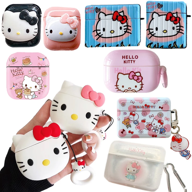 Чехол Kawaii cartoon Cinnamoroll baby and Kitty Airpods Pro чехол для беспроводной Bluetooth-гарнитуры 2/pro |