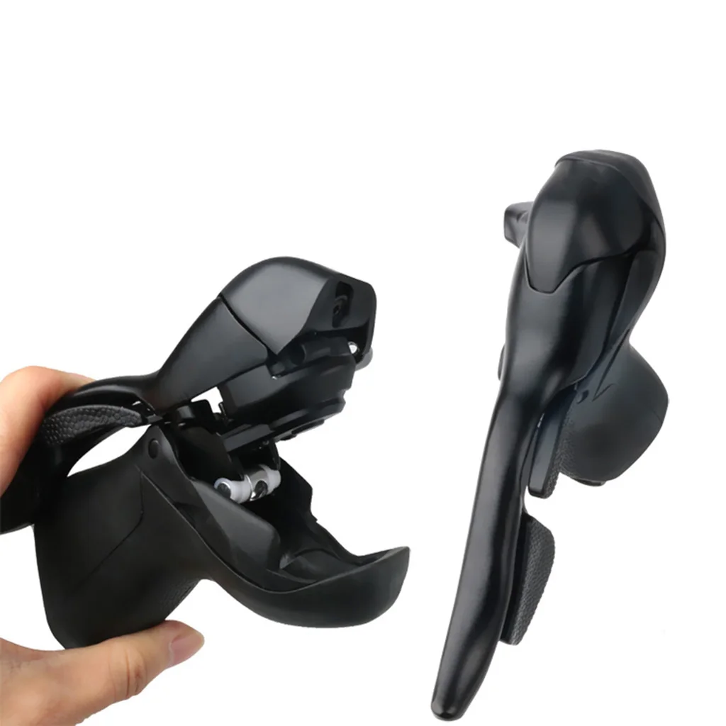 Road Bike Shifters Double Lever Brake Bicycle Derailleur Groupset Compatible with Shift Cables 2x7/3x7 Speed