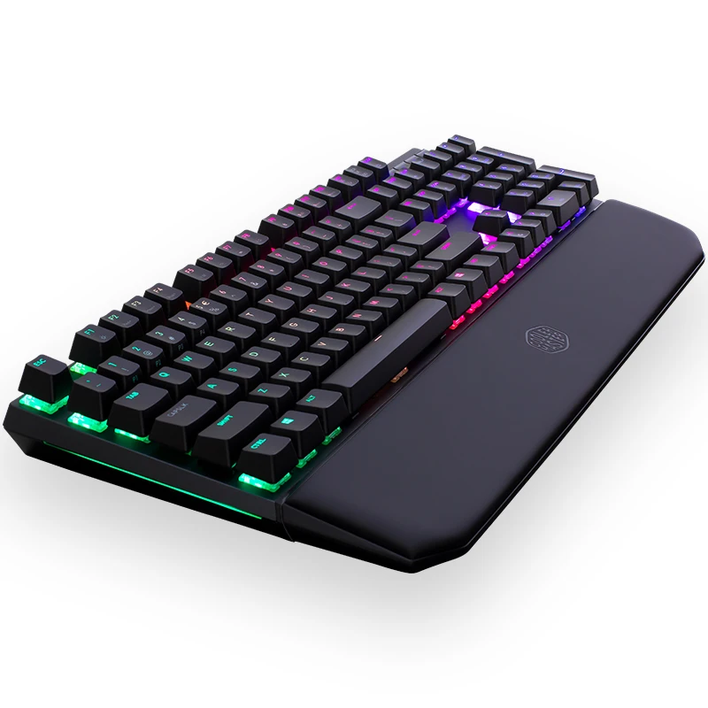 Best Price Cooler Master MasterKeys MK750 RGB LED mechanical gaming keyboard, Cherry MX Axis Body, wrist rest, multimedia functions