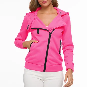 

Multicolor New Plus Size Winter Autumn Women Warm Fleece Hoodies Jacket Coat Casual Zipper Sweatshirt Solid Female Outwear