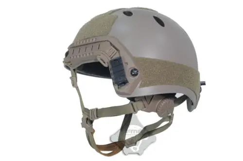 

FMA Tactical Airsoft Paintball Fast Helmet PJ Helmet Adjustable Tan M/L/XL