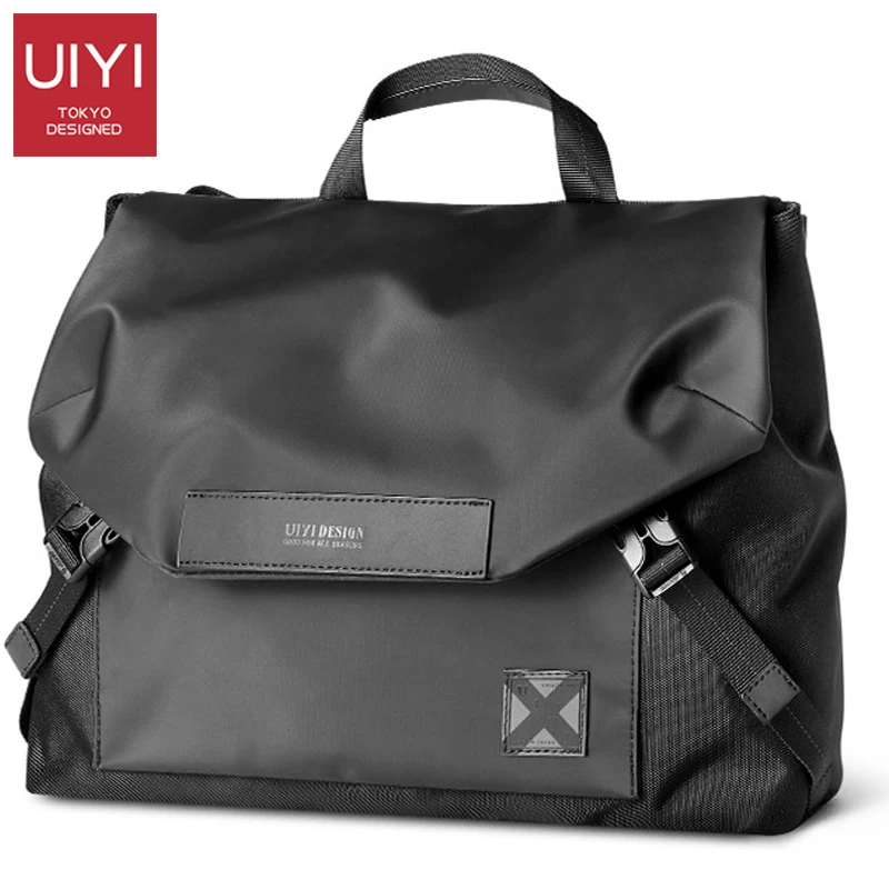 UIYI Solid Stitching Single Shoulder Strap Buckle Bags For Men 2020 Casual Tide Brand Korean Style Handbag Men Travel Laptop Bag