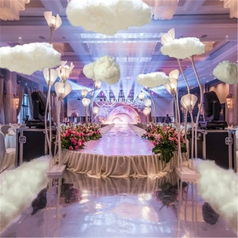 

Wedding Cotton Clouds T Road Wedding Photography Party Childen Room DIY Decorative Window Layout Simulation White Cloudys
