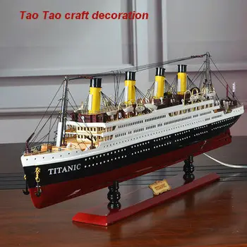 

Titanic model cruise ship decoration Titanic TV cabinet decoration crafts villa home furnishings to send people high-end gifts