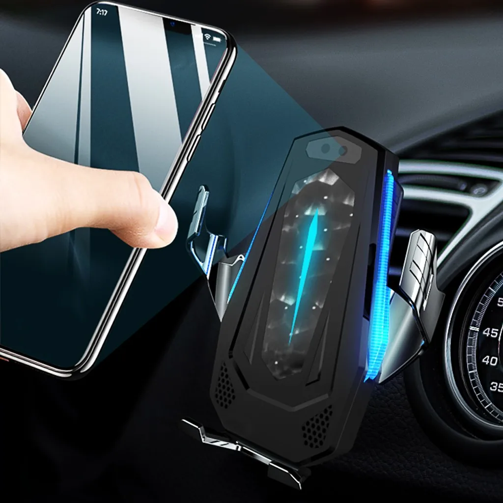 QI Беспроводная зарядка автомобильное зарядное устройство автоматический