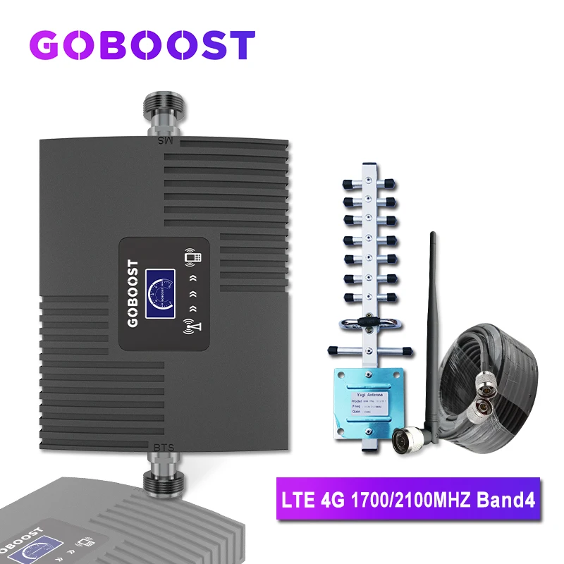 Усилитель сотовой связи GOBOOST 4g LTE AWS 1700 2100 МГц | Мобильные телефоны и аксессуары