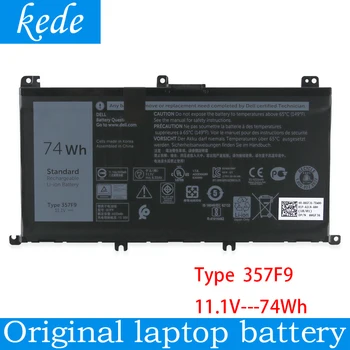 

kede Original 357F9 laptop battery for Dell Inspiron 15 7557 7559 5576 5577 7567 7566 7000 7567 P57F P65F 11.1V 74Wh