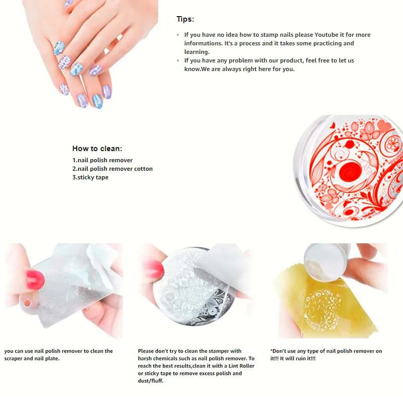 Biutee 10 шт. штамповочные пластины для ногтей 1 штамп 1 скребок для дизайна ногтей шаблон для маникюра Инструменты для дизайна ногтей Stampers