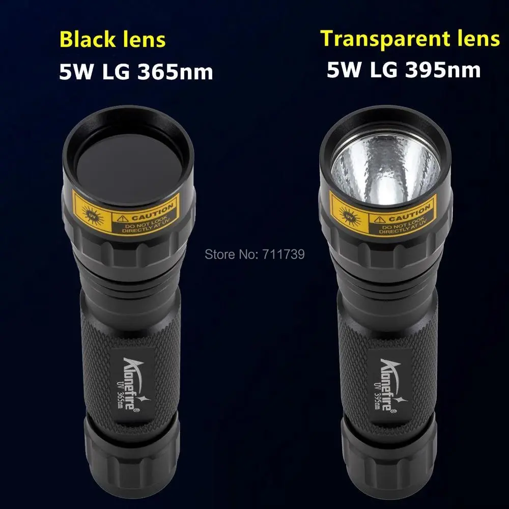 AloneFire SV004 LG ультрафиолетовый светильник 5 Вт высокой мощности 365nm/395nm УФ-вспышка светильник УФ-черный светильник детектор пятен мочи для домашних животных скорпион