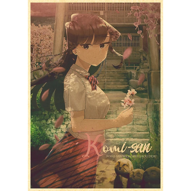 Komyushou Desu Posters Anime Komi Cant Communicate Poster Kraft Paper Vintage Home Room Art Wall Stickers 3