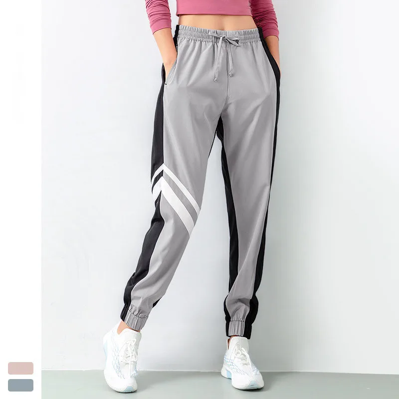

Casual Women Sport Pants Elastic Waist Loose Drawstring Training Gym Yoga Clothes Workout Running Trousers Joggers Drop Mujer