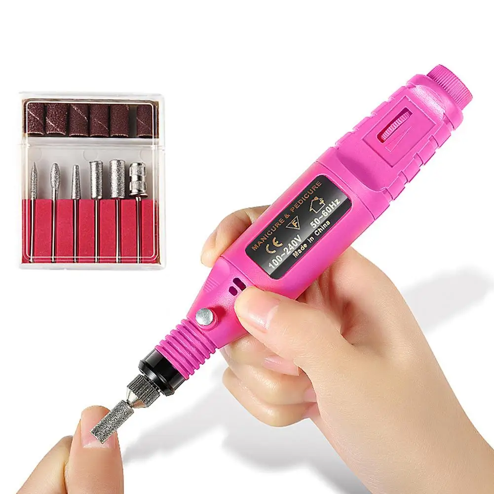 Professional Mini Electric Nail Art Drill Pen Pedicure Nail File Nail Art Tools Kit