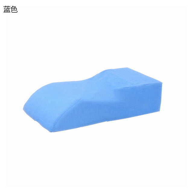 Shape Sponge Portable Travel Footrest Leg Raiser Pillow Bed Foot Rest Relax Support Pillow White Blue Cover Massage Pillow